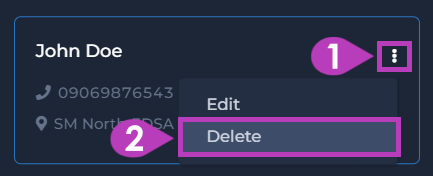 delete auto-fill delivery details - 1