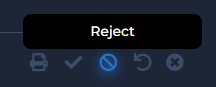 multiple action button - reject