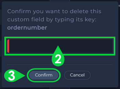 delete custom field - 2