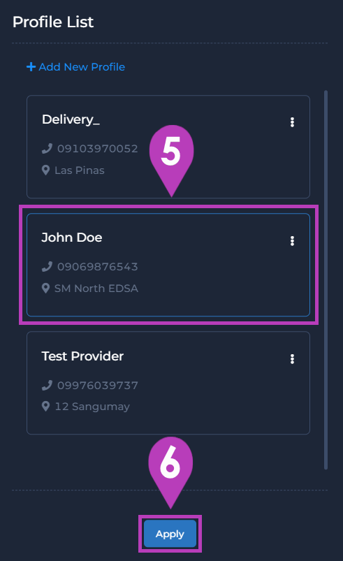 auto-fill delivery details - 4