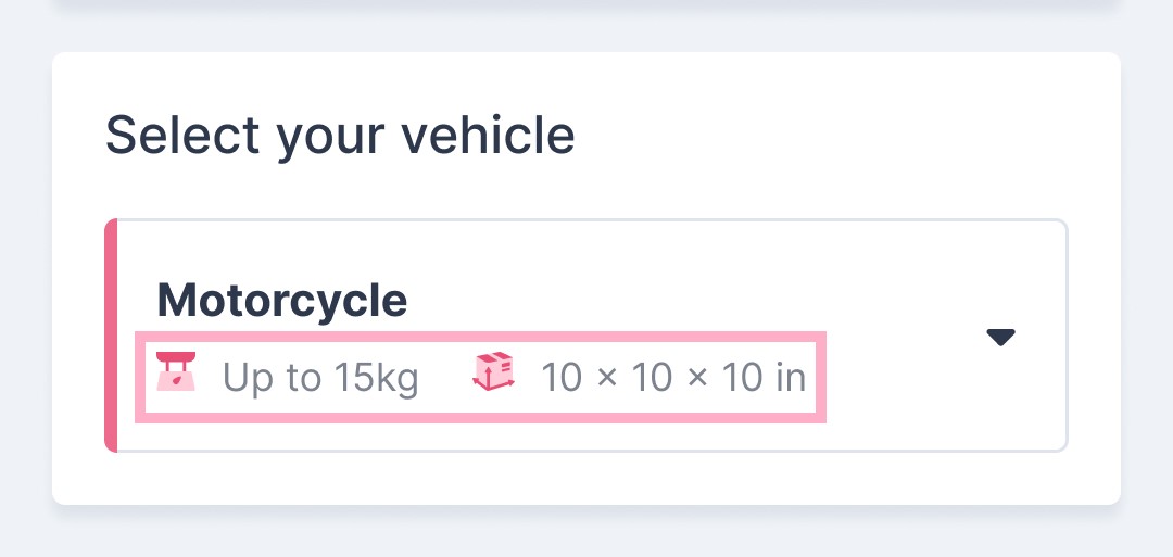 vehicle type limit