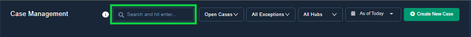 case filter - search bar
